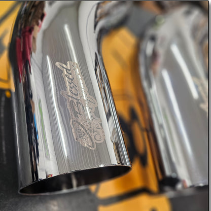 Blessed Performance Polished 45 Degree Angle Exhaust Tip - Universal