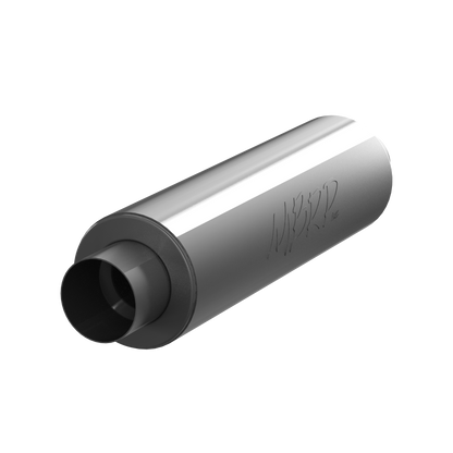 5 Inch ID Inlet/Outlet 31 Inch Exhaust Pipe Single Muffler Aluminized Steel MBRP
