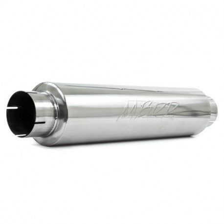 MBRP T409 Stainless Steel Muffler 4 Inlet Outlet; 24 body; 6 diameter; 30 overall Quiet Tone M1004S