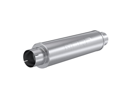 4 Inch Inlet/Outlet Quiet Tone Exhaust Muffler 24 Inch Body 6 Inch Diameter 30 Inch Overall MBRP