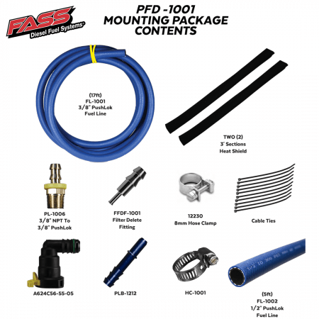 FASS Powerstroke Filter Delete Kit 2011+