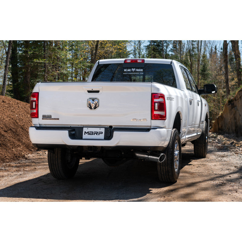 2014-2021 Ram 2500/3500 Installer Series Aluminized Steel 4 Inch Cat Back Single Side Exit Exhaust System MBRP