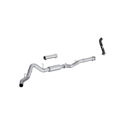 05 Chevrolet/GMC 2500/3500 EC/CC 6.6L Duramax, Armor Lite 4-Inch Cat-Back Single Side Exit, with Carb Approved Downpipe, MBRP