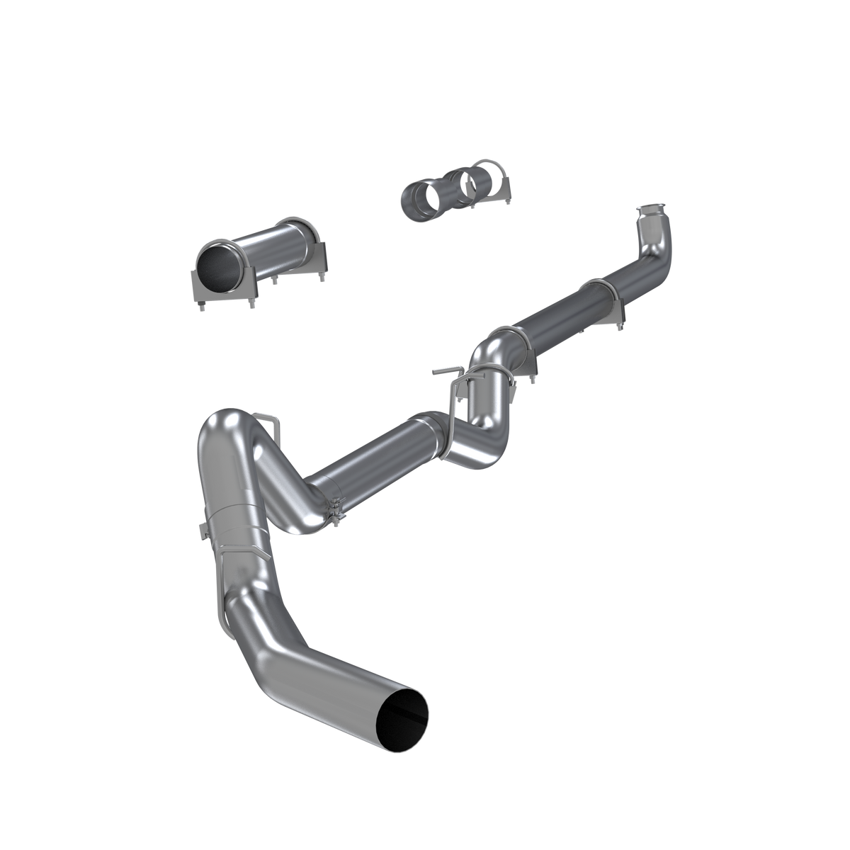 4 Inch Single Side Aluminized Steel No Muffler For 01-07 Silverado/Sierra 2500/3500 Duramax Classic Extended/Crew Cab MBRP