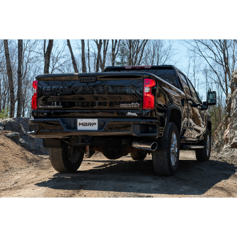 2020-2021 Chevy/GMC 2500/3500 T304 Stainless Steel 4 Inch Filter Back Single Side Exit Exhaust System MBRP