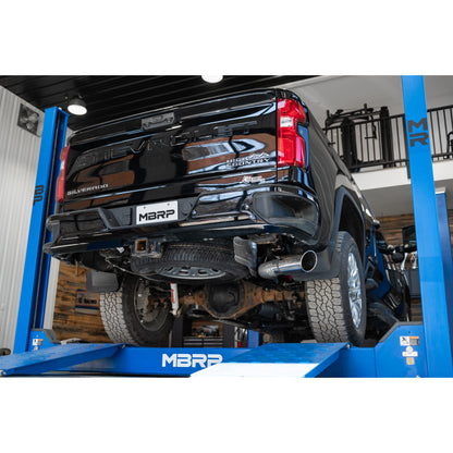 2020-2021 Chevy/GMC 2500/3500 Installer Series Aluminized Steel 4 Inch Filter Back Single Side Exit Exhaust System MBRP