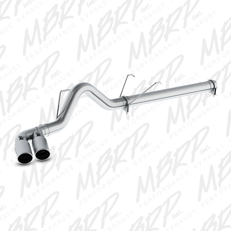 MBRP 2010 2012 Dodge Ram 2500 3500 Cummins 6.7L 4 Filter Back Dual Outlet Single Side T409 S6131409