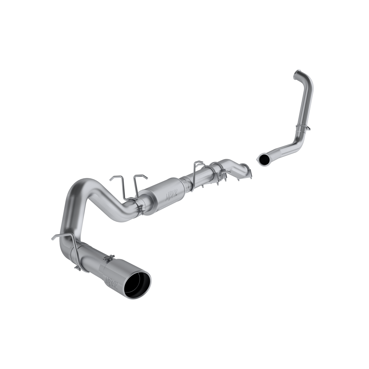 4 Inch Turbo Back Single Side Stock Cat Exit For 03-07 Ford F-250/350 6.0L Extended Cab/Crew Cab MBRP