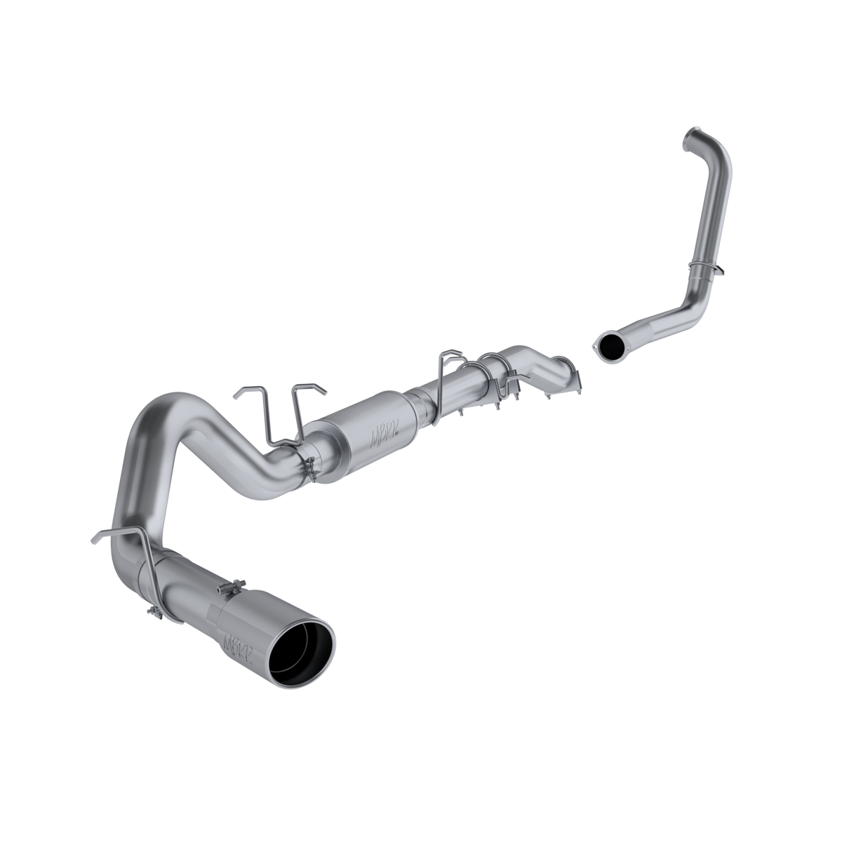 4 Inch Turbo Back Single Side Stock Cat Exit For 03-07 Ford F-250/350 6.0L Extended Cab/Crew Cab MBRP