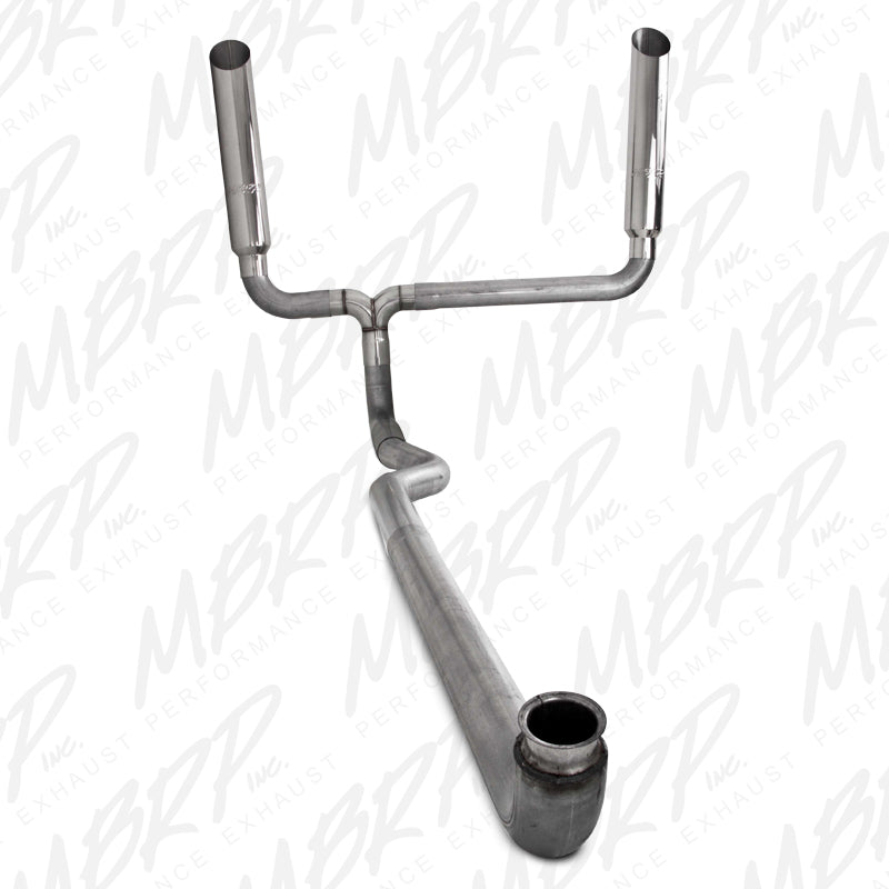 MBRP 2001 2007 Chevrolet GMC Duramax 4 Down Pipe Back SMOKERS (incl. B1610 stacks) AL S9000AL