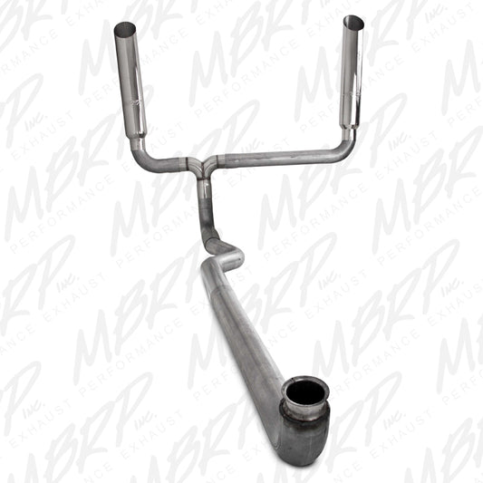 MBRP 2001 2007 Chevrolet GMC Duramax 4 Down Pipe Back SMOKERS (incl. B1610 stacks) AL S9000AL