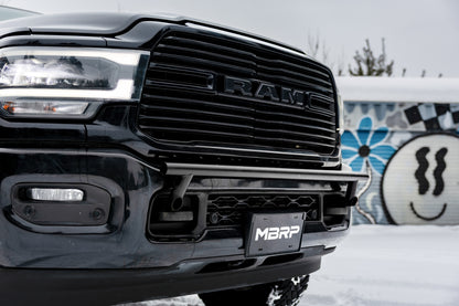 2019-Up Ram 2500 Black-Coated Bumper Light Mounting Bar MBRP