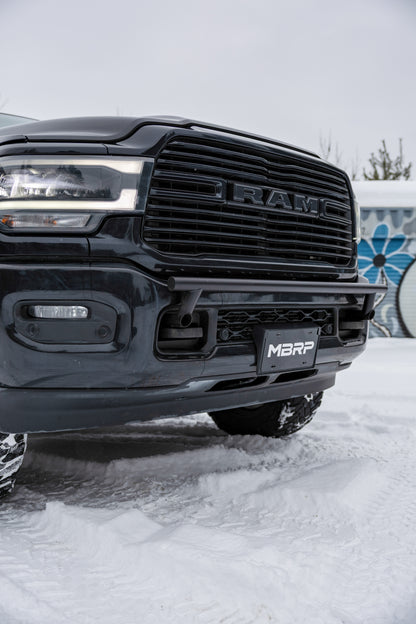 2019-Up Ram 2500 Black-Coated Bumper Light Mounting Bar MBRP