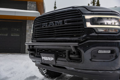 2019-Up Ram 2500 Black-Coated Bumper Light Mounting Bar MBRP