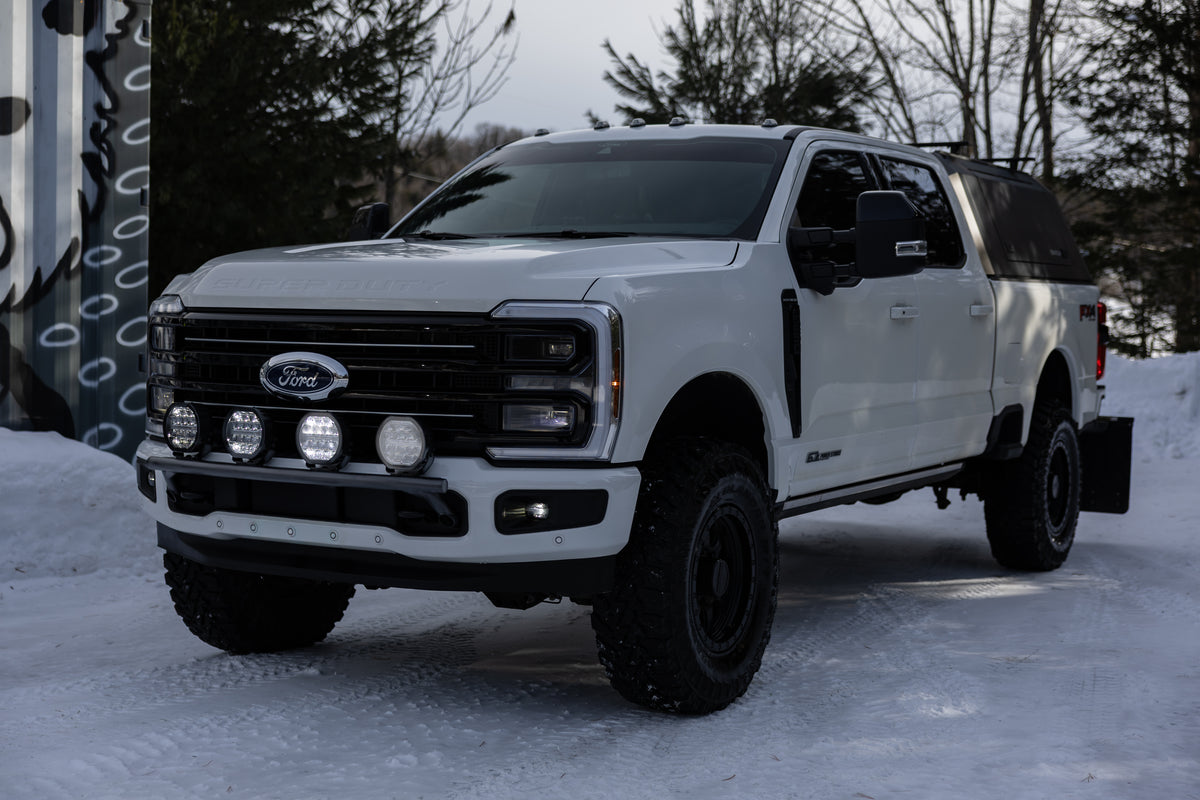 2017-Up Ford  F250/ F350/ F450/ F550 Superduty Black-Coated Bumper Light Mounting Bar MBRP