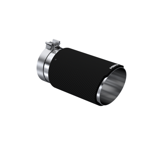 Universal Carbon Fiber, 5-Inch Inlet, 6-Inch OD, 12-Inch Length, Dual Wall Angle Cut, MBRP