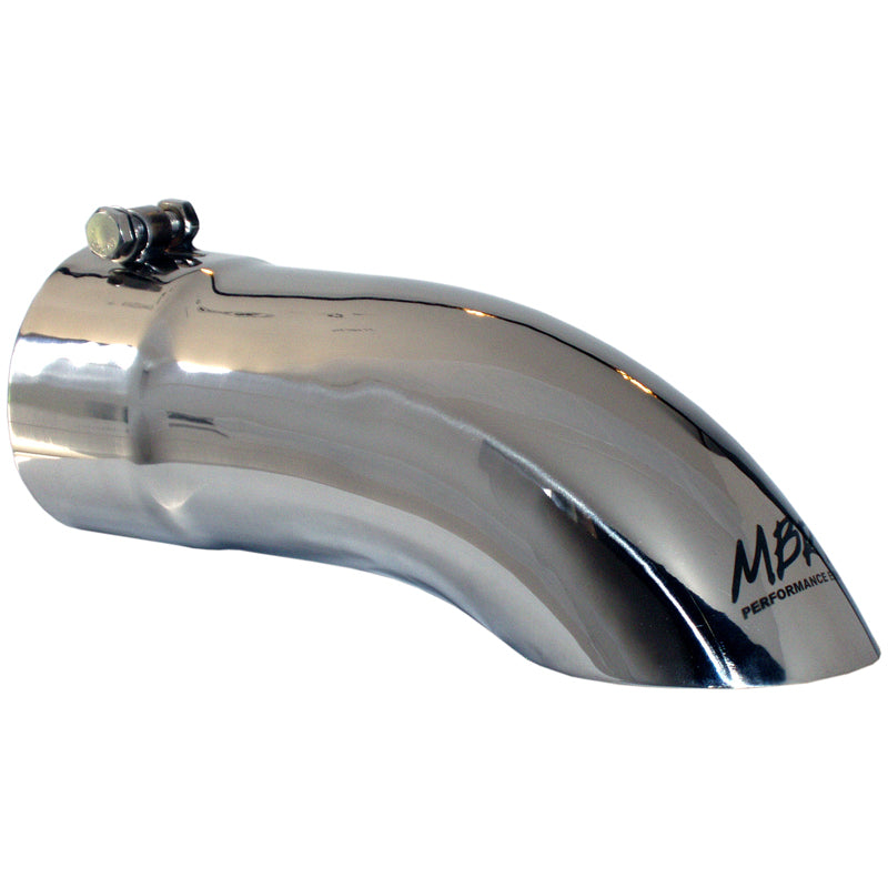 MBRP T304 Stainless Steel Tip; 4 OD Turn Down 4 inlet 12 length T5081