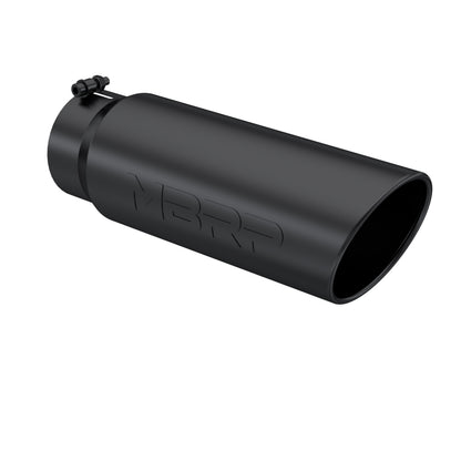 Exhaust Tip 6 Inch O.D. Angled Rolled End 5 Inch Inlet 18 Inch LengthMBRP