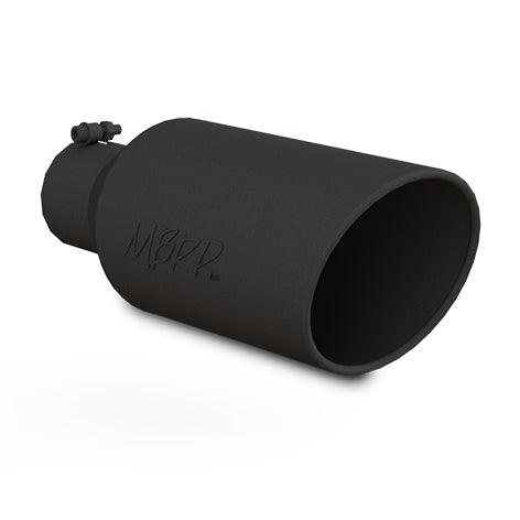 MBRP Black Coated Tip; 7 OD; Rolled End; 4 ID; 18 length T5126BLK