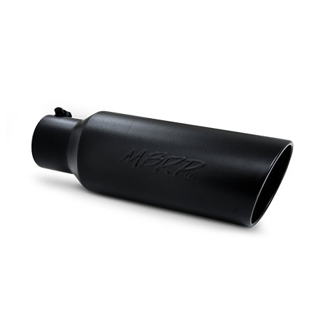 MBRP Black Coated Tip; 6 OD; Rolled end; 4 ID; 18 length T5130BLK