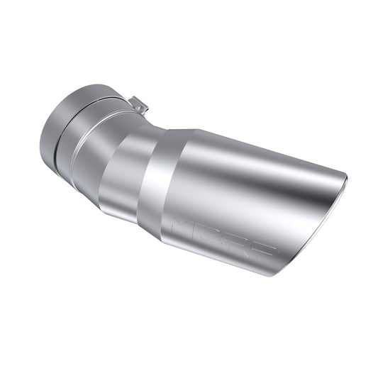 Exhaust Tip 6 Inch O.D. Angled Rolled End 5 Inch Inlet 15 1/2 Inch Length 30 Degree BendMBRP