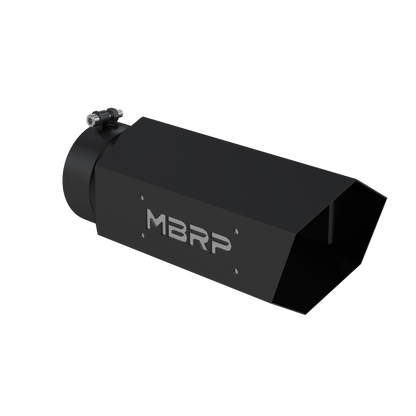 Universal 6 Inch Hexagon Shaped Armor BLK MBRP Exhaust Tip MBRP