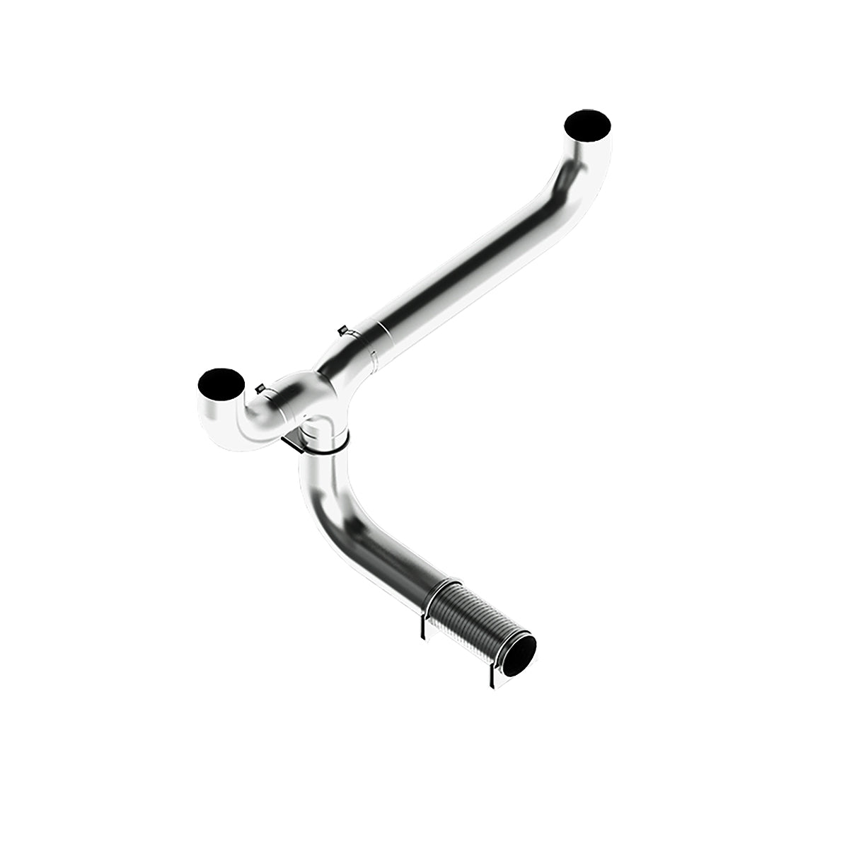 MBRP T409 Stainless Steel Full Size Pick-up Beds; T-Pipe Kit; 5 Smokers. UT5001