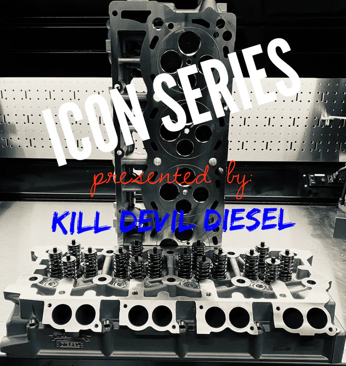 KDD CNC Ported ICON Series Aluminum O-Ringed 6.4 Cylinder Heads -Race Port/Big Valves