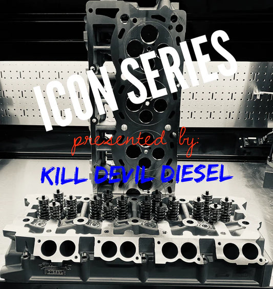 KDD CNC Ported ICON Series Aluminum O-Ringed 6.4 Cylinder Heads -Race Port/Big Valves