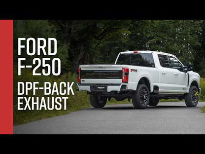 17-Up Ford F-250/350/450 6.7L 4 Inch Filter Back Single Side Dual Exit, Armor Plus T409 Stainless Steel, MBRP