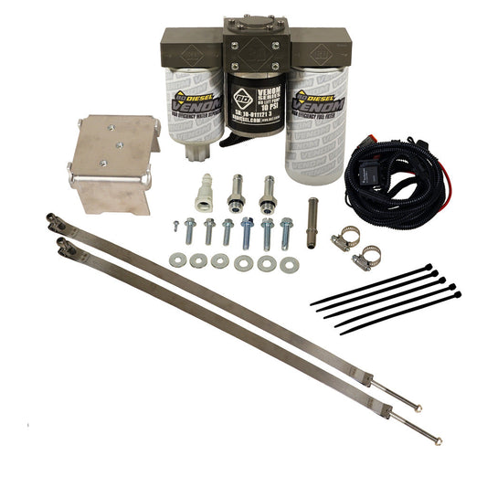 VENOM FUEL LIFT PUMP C/W FILTER & SEPARATOR CHEVY 6.6L DURAMAX 2001-2010
